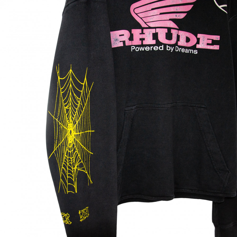 Rhude Rhonda 2 Decal Customized Hoodie (Black)